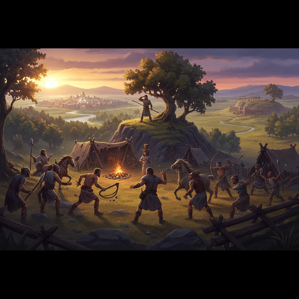 what if all barbarian camps spawned with a captured civilian unit in civ 6