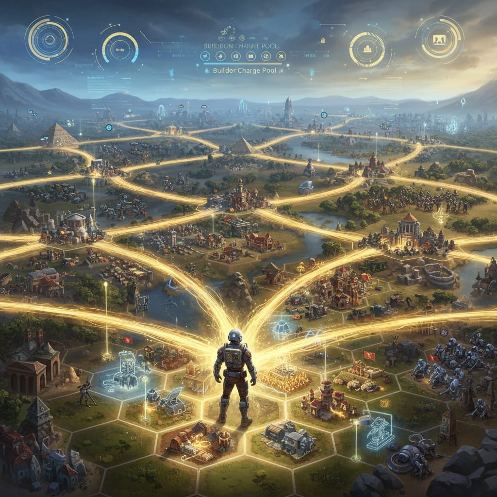 what if all builder charges were pooled at the empire level in civilization 6