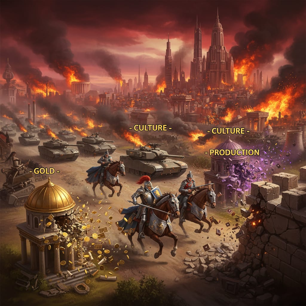 what if all heavy cavalry units could pillage districts without ending their turn in civ 6