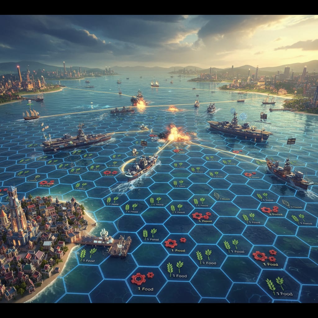 what if all ocean tiles provided food and production in civ 6