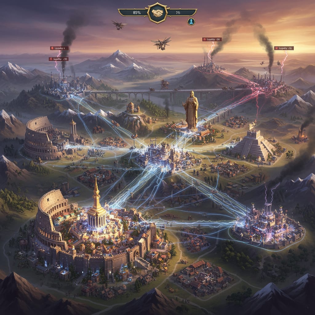 what if all of a civs cities shared a single loyalty pool in civilization 6