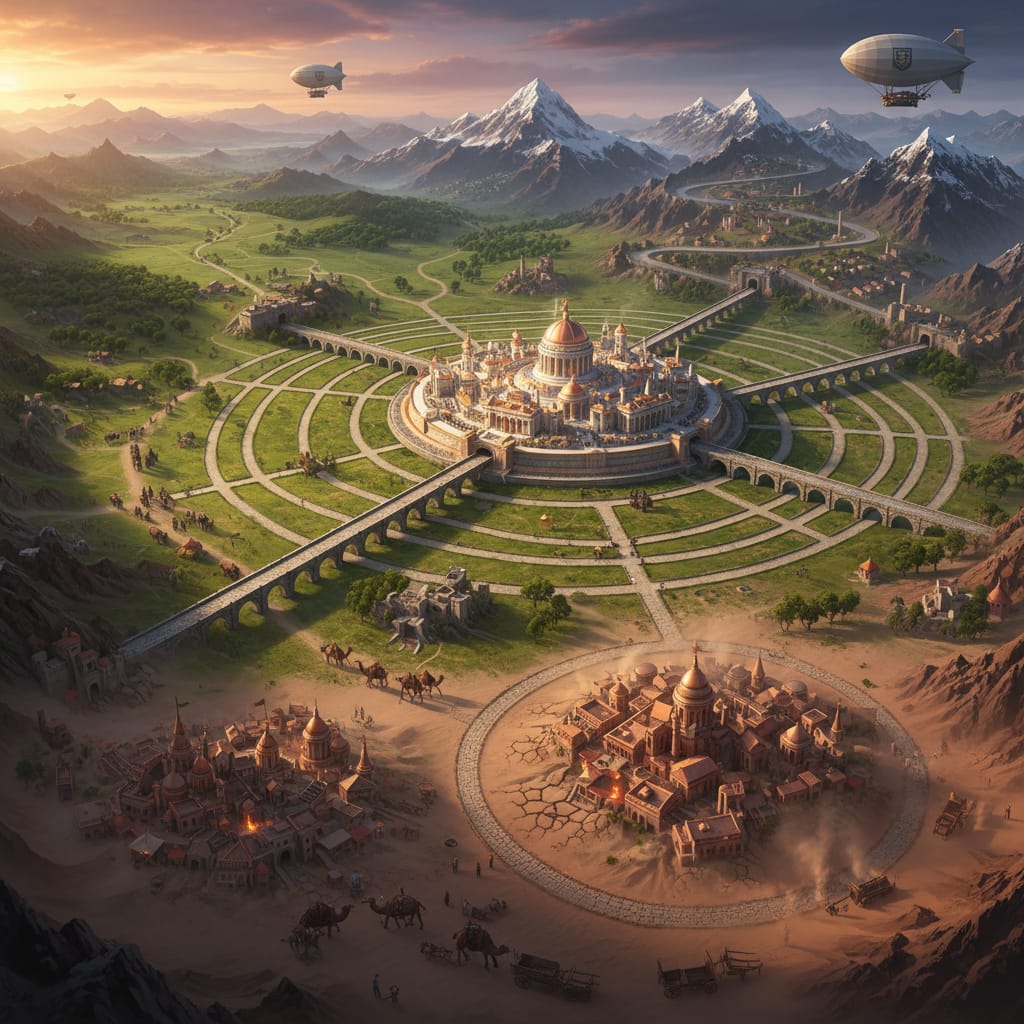 what if all of your cities had to be connected by roads to your capital to avoid penalties in civ 6