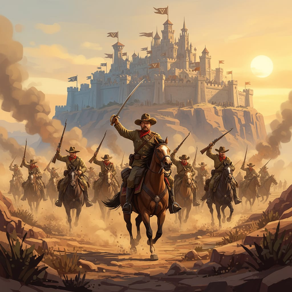 using victor to support your rough rider armies in civ 6